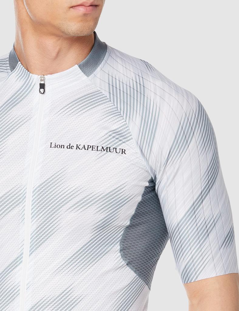 Lion de Kapelmuur Gazelle 3 Cycling Short Size S Jersey, Unisex, Sleeve, White,
