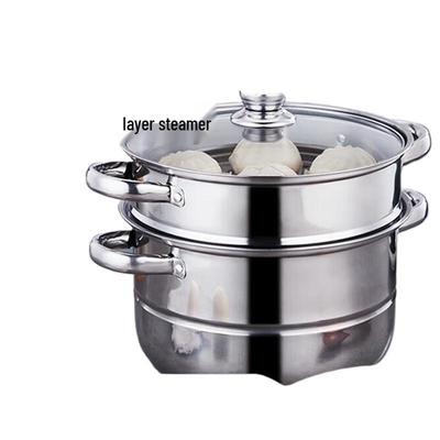 Yibo Borui 26cm Nerezový Dvoupatrový Pařák