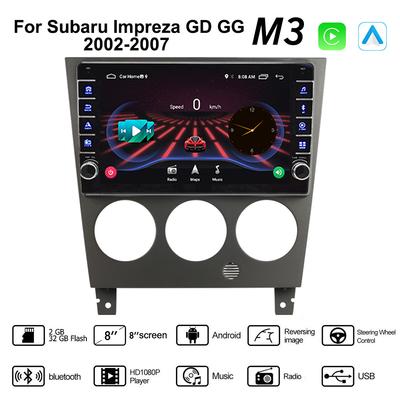 For Subaru Impreza GD GG 2002-2007 With Button Knob Android Car Radio Multimedia Player Navigation Stereo GPS 2 Din Carplay 2+32GB