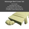 3Pcs Bed Sheet Spa Massage Breathable Solid Bed Cover Set Chemical Fibre Massage Bed Sheets Massage Table Blankets for Business