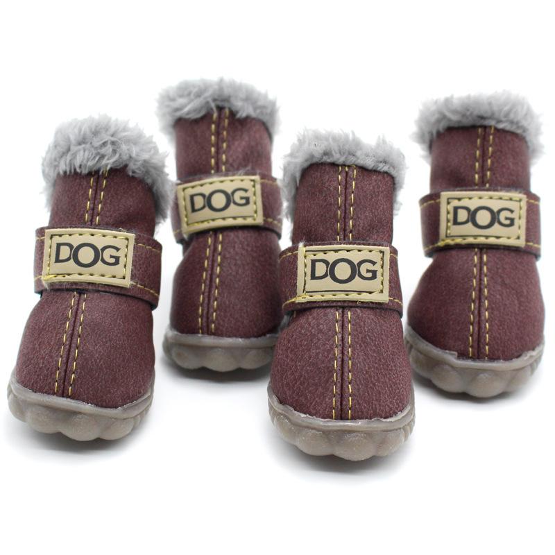 Haustierschuhe, verdickte Schneestiefel für Hunde zum Warmhalten, Teddy Herbst- und Winterschuhe, VIP-Schuhe