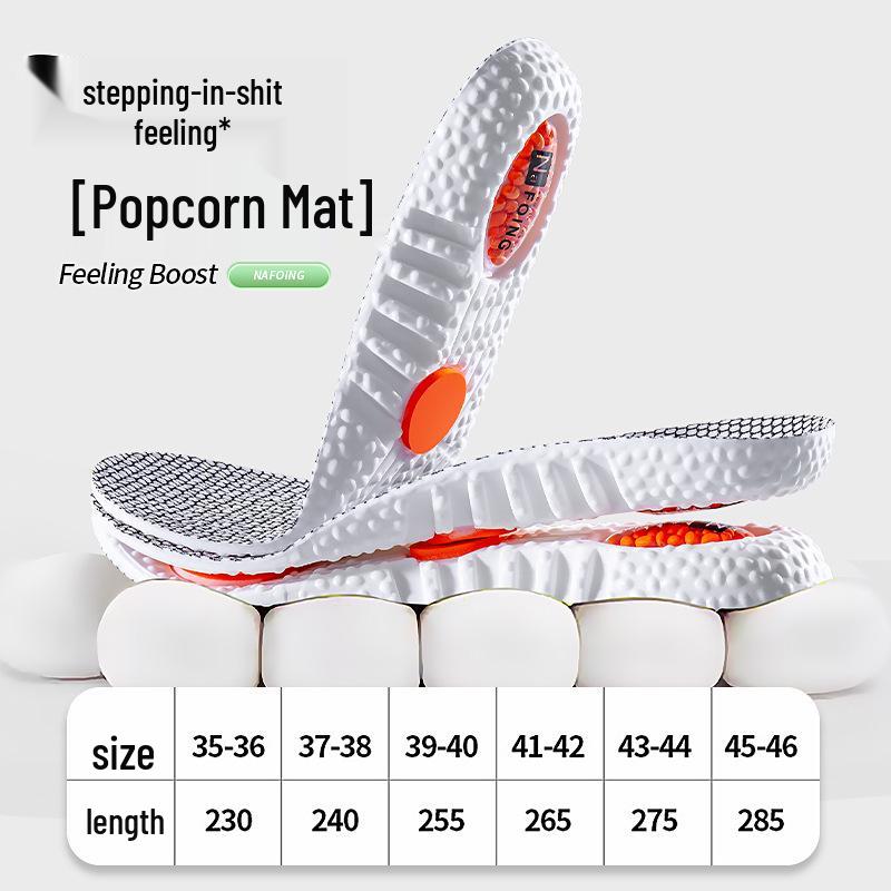 Air Cushion Shock-Absorbing Sports Insoles - Enhanced Comfort for Men & Women, High Elasticity & Sweat Absorption