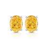 925 Sterling Silver Jewelry Light Luxury High Carbon Diamond Ice Flower Cut Bright Oval Simple and Elegant Stud EarringsGood product