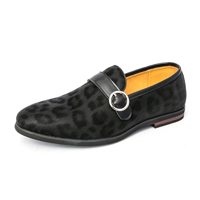 Plus Size Men s Retro British Style Slip-on Formal Loafers - Spring/Autumn Leather Shoes 41