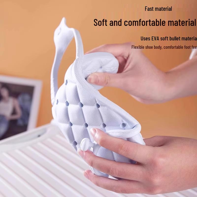 Women's Non-slip Travel Folding Slippers - Lightweight & Detachable for Bathroom or Shower Use