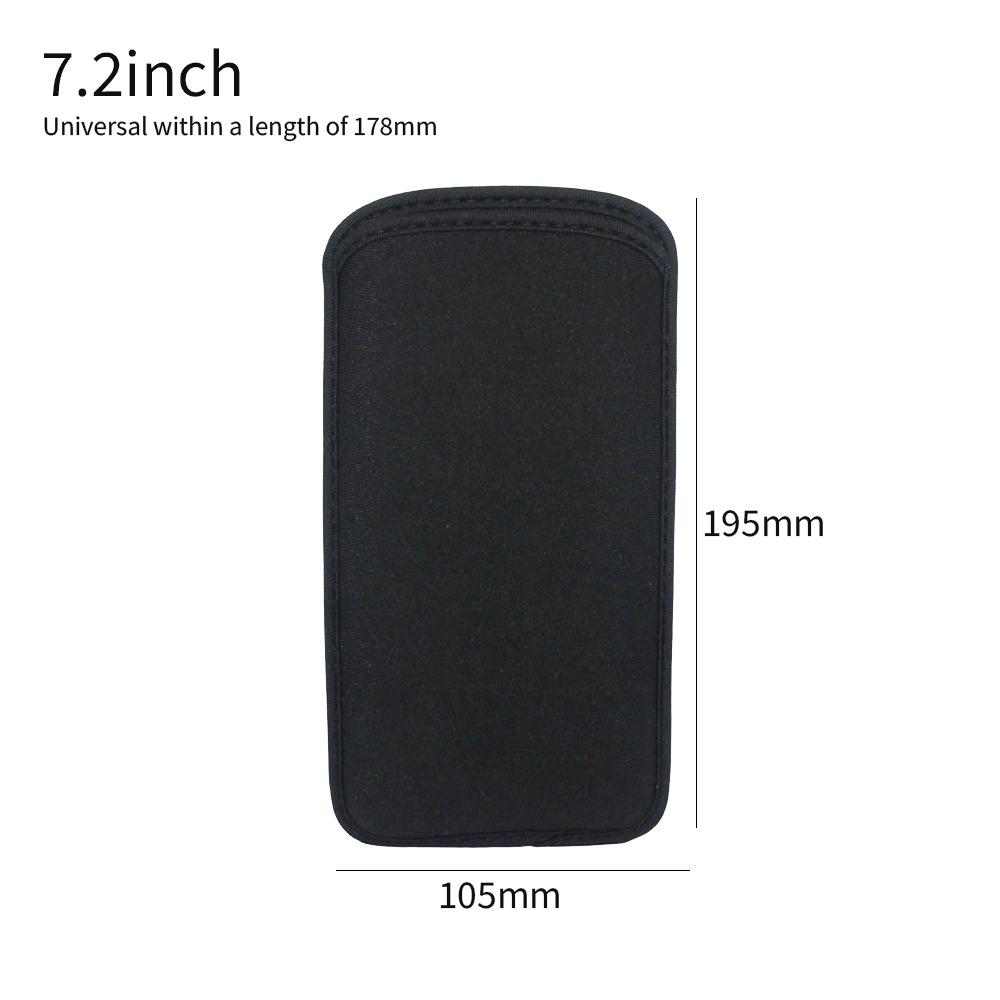 Direct-Insert Waterproof Phone Pouch Neoprene 6.3-7.2 Inch Phone Cover Shockproof Scratch-Resistant Surface Protective Case