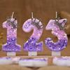 Crown Glitter Number 1 Birthday Candle Cake Topper
