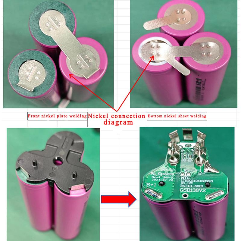 Bat420 Li-Ion Battery Plastic Case Pcb Charging Protection Board Box For 10.8V 12V Bat412A Bat413A Bat411 Housing Shell