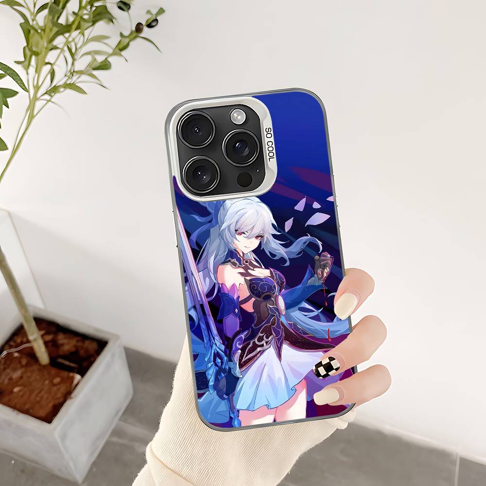 Jingliu Phone Case For IPhone 17 16 15 14 13 12 11 Pro Max Plus Color Shockproof Back Silver Cover