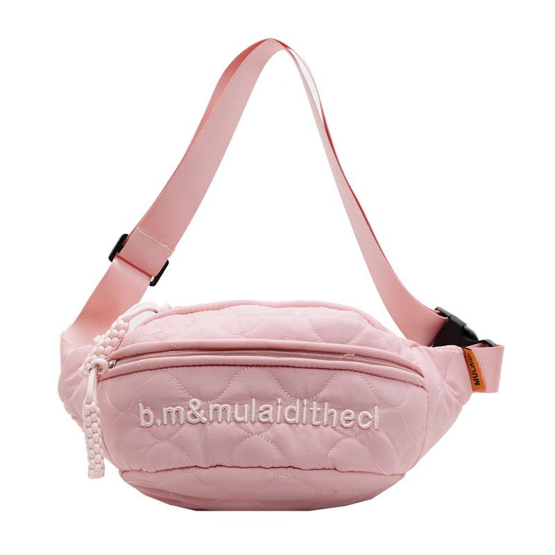 Cotton Pouch Bag For Girls With Zipper Closure And Phone Pocket For Casual Travel
