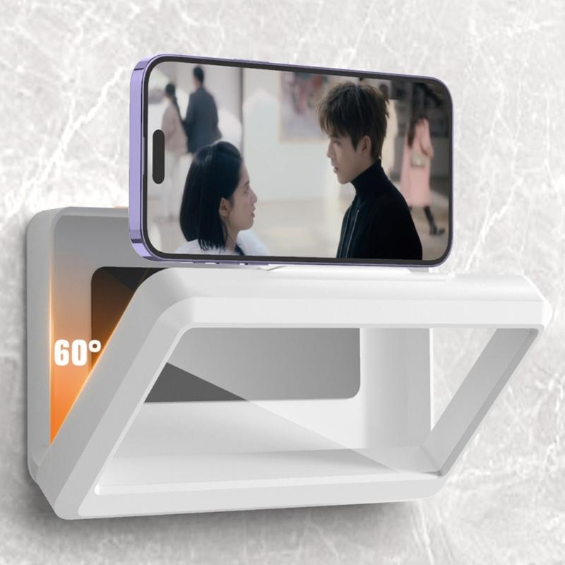 Upgraded Shower Phone Holder Waterproof Case Support Touching Screen,Wall Mount Shelf in Bathroom Bathtub