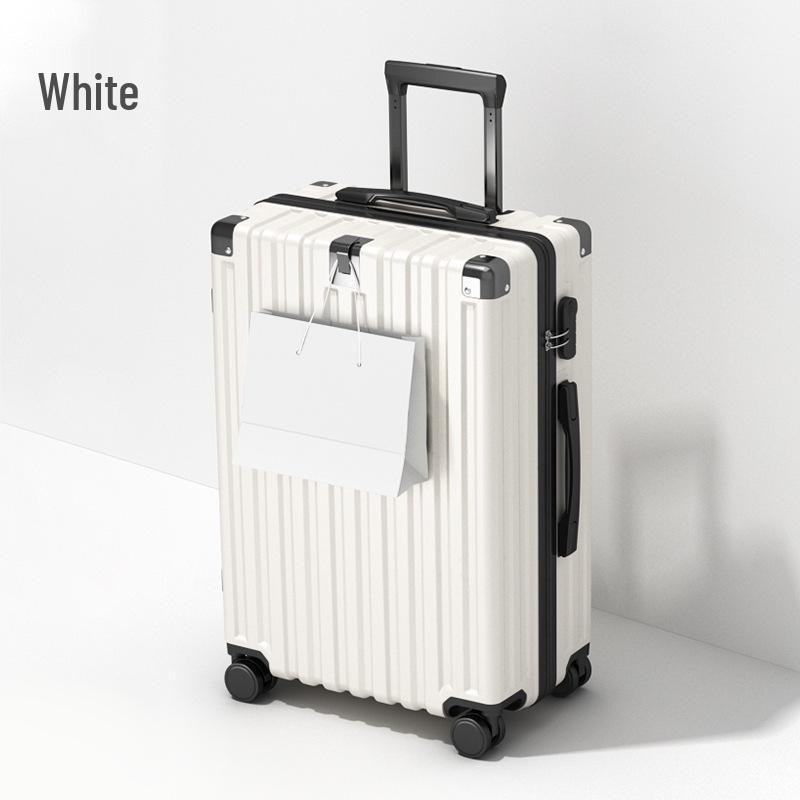 

North Love 2025 Leather Trolley Suitcase: Women s 24 & Men s 28 Carry-On with Lock 20 inch