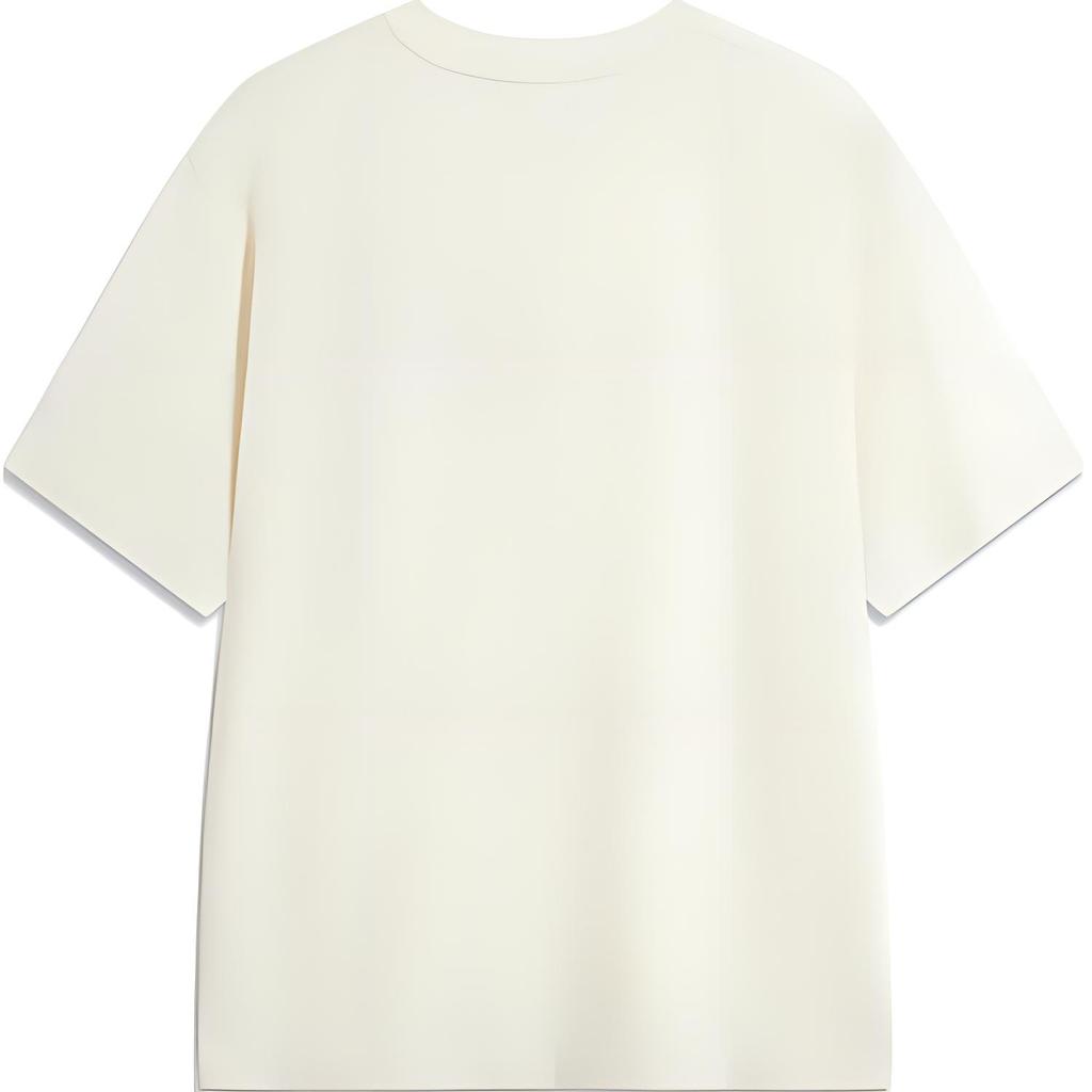 Li Ning X Disney Mickey Collaboration Series Soft Comfortable Breathable Logo Embroidered Round Neck Loose Short Sleeve T-Shirt Men Tops AHSUA75-1