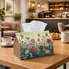 1pc English Garden Songbird Tissue Holder - A Vibrant Wildflower Meadow Design for Storing Napkins, Ideal for Rolls, Facial Tissues, Or Single Sheets.