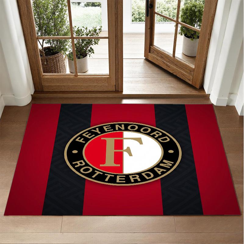Tappeto in Velluto Cristallo Design Feyenoord Tappetino Decorativo Morbido per Camera da Letto Ingresso