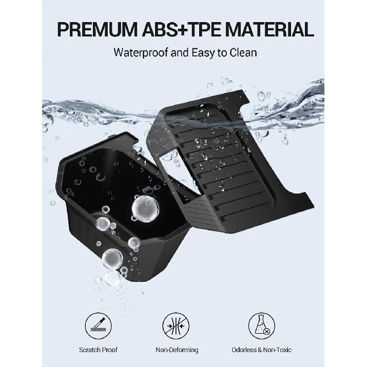 Rear Center Console Organizer for Tesla Model Y Juniper 2025 2026 Trash Can 2nd Row Under Floor Storage Box Bin Mat Accessories