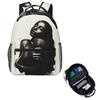 Vintage 90's Sade Adu Rap Hip Hop Student Backpack School Bag Hiking Travel Daypack for Men Women Fashion Bookbag Shoulder Bags