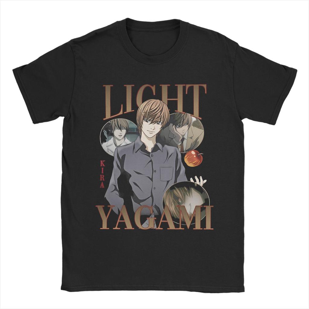 Light Yagami Death Note Misa Amane Japonsko Manga Ryuk Grafické Tričko pro Muže Ženy Čistá Bavlna Tričko Oblečení