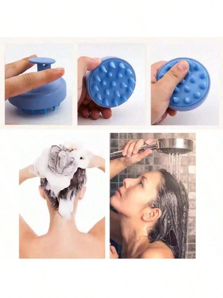 Soft Silicone Scalp Massage Brush, Multi-functional Hair Care Tool for Home, Travel and Salon