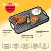 Pre-Seasoned Cast Iron Reversible Rectangular Grill Two-in-one Griddle 20 X10 Inch For Fried Steak and Fried Egg Frying Pan