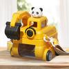 Portable Water Bottles Excavator Shape Kids Water Bottle Funny Hydration Companion With Straw And Strap For Students