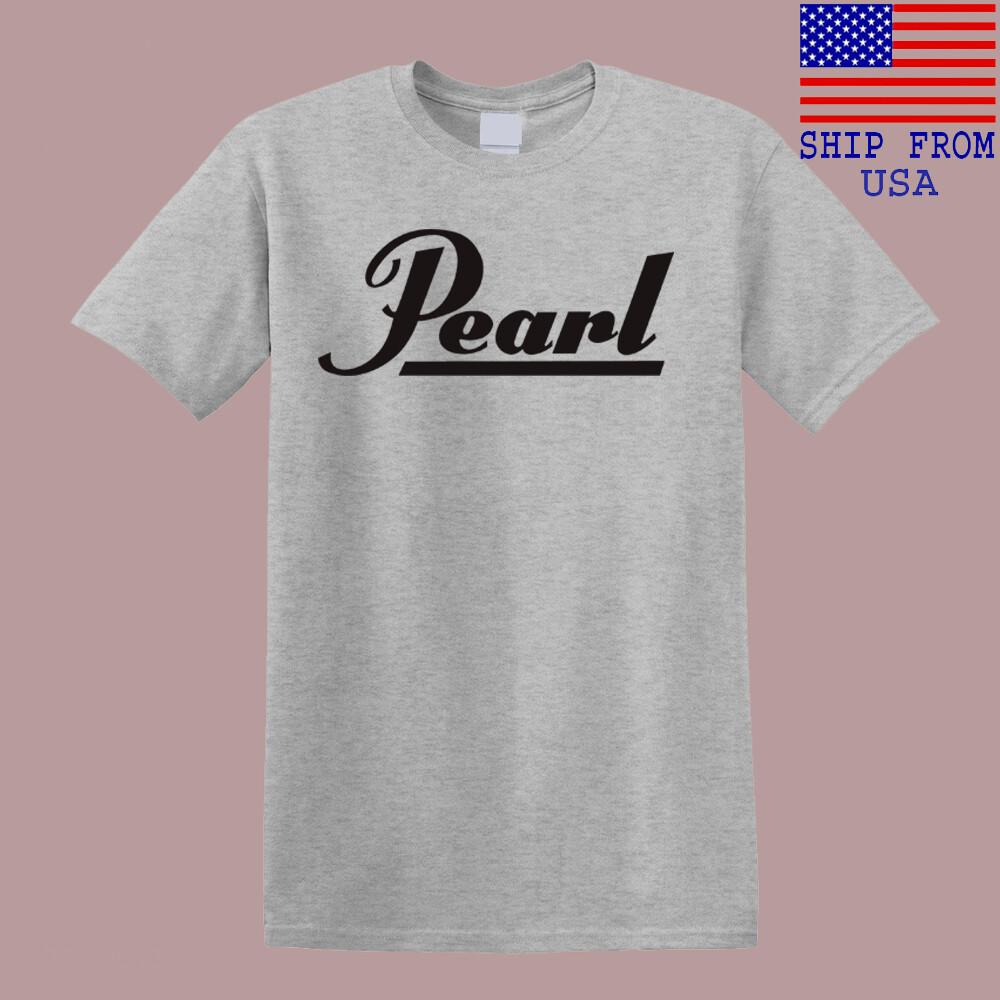 

Pearl Drums Famous Drum Men s Grey T-Shirt Size S-5XL Unisex T-Shirt L