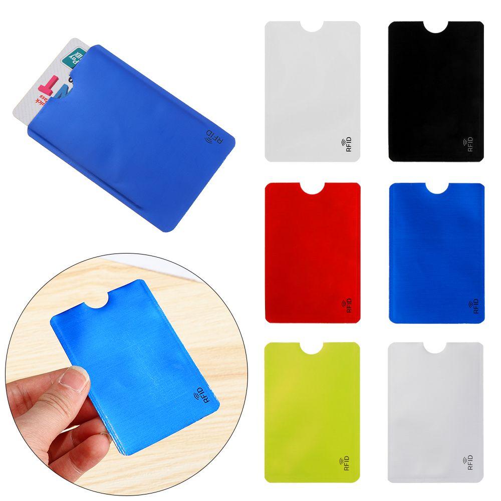 5PCS Cover Safety Credit Cards Bank Aluminium Blocking Anti Thief Rfid Card Holder