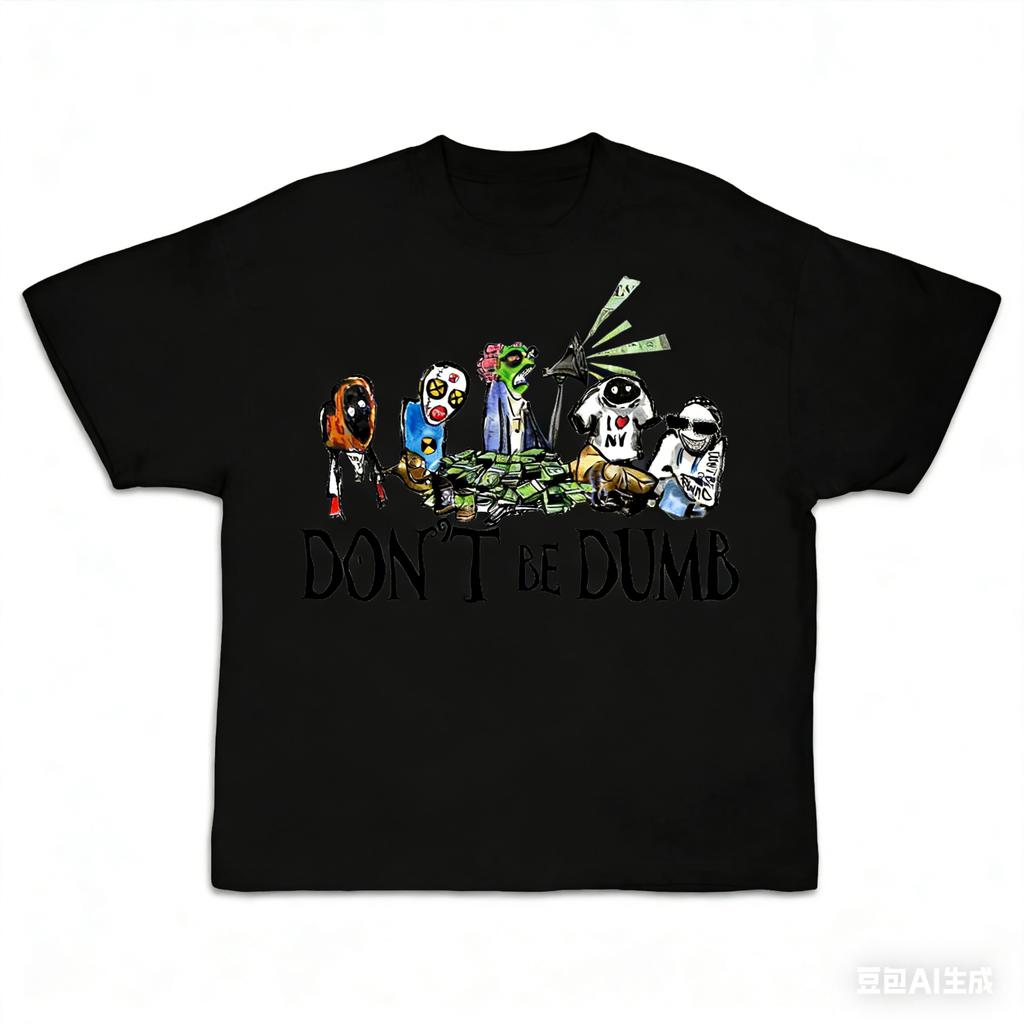 2026 New A AP ROCKY Dont Be Dumb Album Cotton Tshirt Summer Mens and Womens Fashion Casual Y2K Short Sleeve Tshirt Unisex