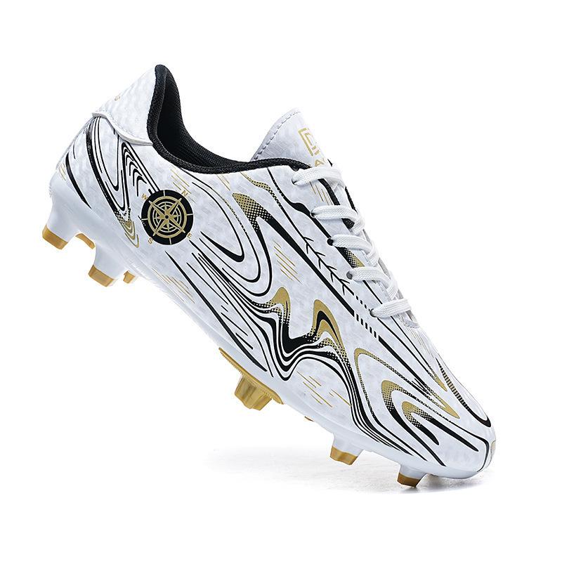 Football Shoes Children Adolescents Adults Men and Women Long Nails Broken Nails Flat Bottom Nails Bottom Low Top Leather Surface Training Shoes