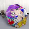 1pc Rainbow Cat Girl Outdoor Umbrella - Automatic Opening/Closing, Portable 3-Fold Design, Iron Frame, Festival Gift for Fans, Travelers, Daily U