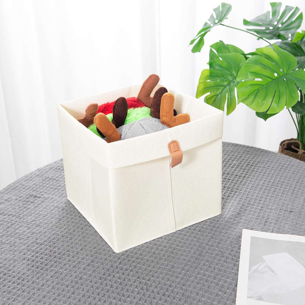 Various Clothes Felt Storage Baskets for Home Bathroom Office Toy Underwear Laundry Bucket Sundries Box for Dormitory