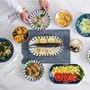 JingJingRS 10-Piece Japanese Style Dinnerware Set with Ceramic Spoons