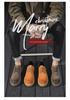 Men's Retro Pigskin Large Size Low-Top Martin Boots - Korean Style Casual Thick Sole Outdoor Workwear Shoes