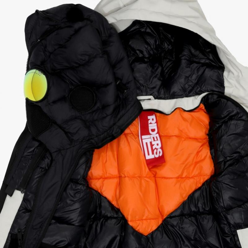 Ai Riders Girls Long Padding Jacket With Goggles Cg782rtdna5