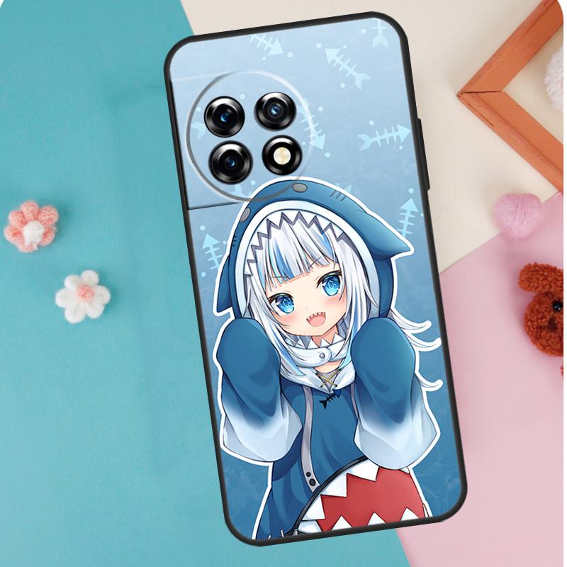 Gawr Gura Hololive Anime Case For OnePlus 12 11 9 10 Pro 9RT 10T 10R 12R OnePlus Nord CE 2 Lite 3 2T N10 N20 Cover