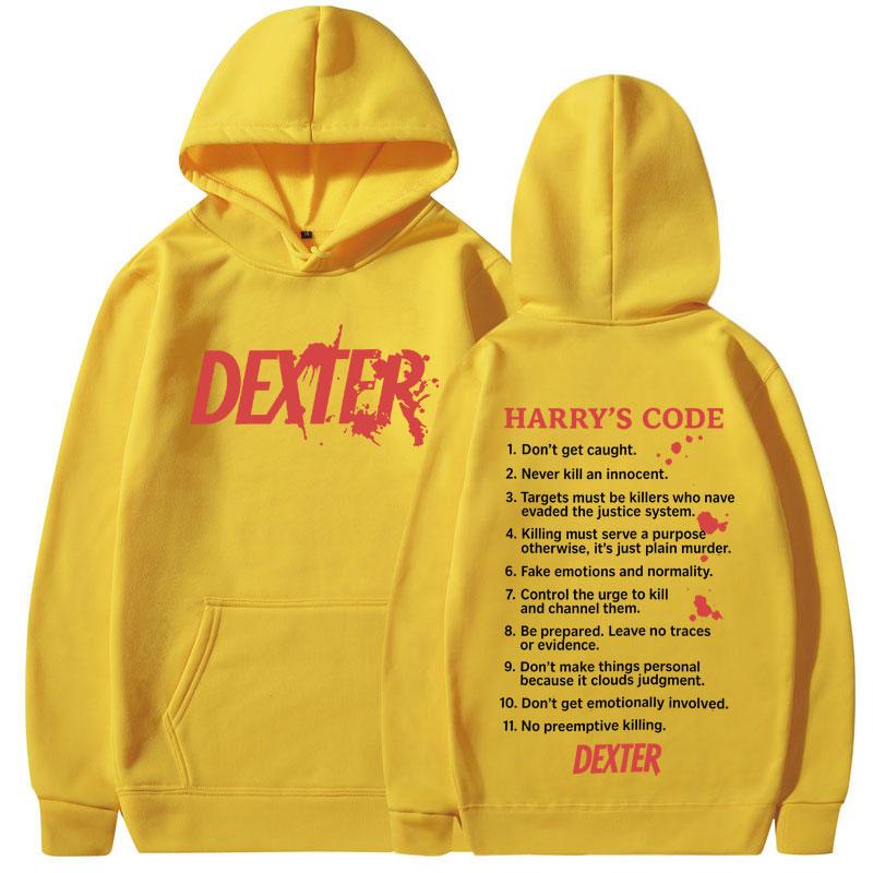 Men's Loose Fit Pullover Hoodie Front Back Letter Print Fashion Streetwear Hooded Sweatshirt Casual Comfortable Street Style