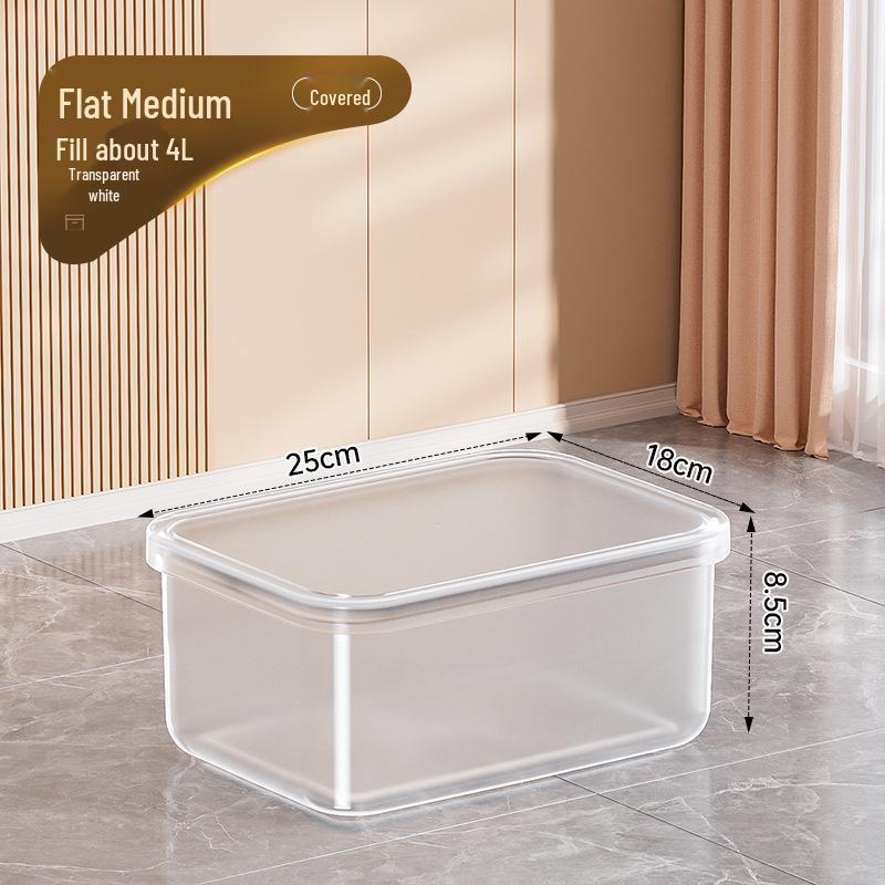 Clear Plastic Storage Box for Toys, Snacks, and Clothes 