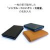 Miniature Business Card Holder Made of Cowhide Leather Simple Compact Large Capacity Business Card Case Unisex Navy [MASACCIO]