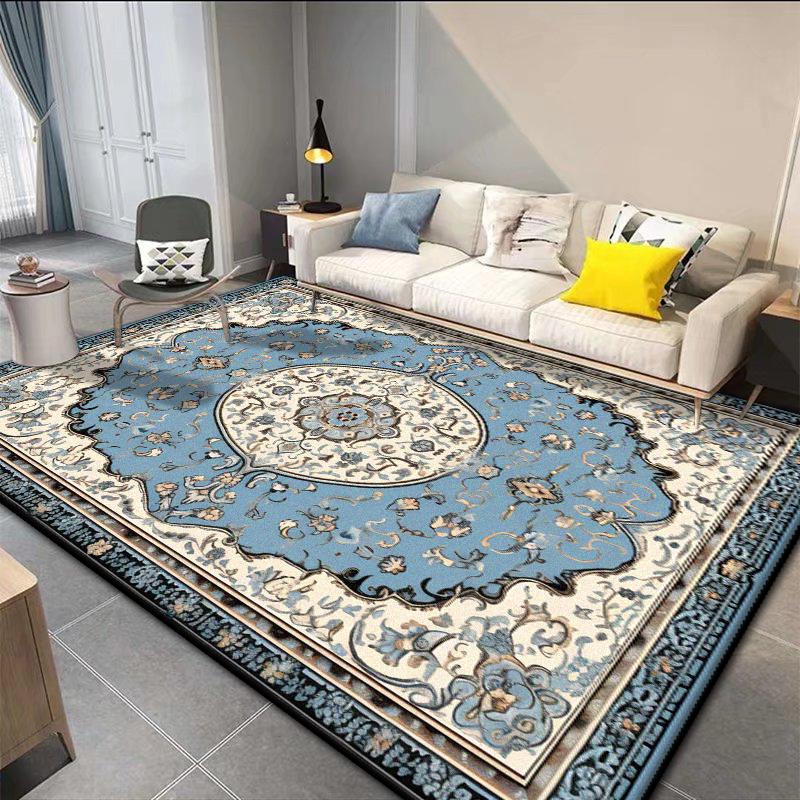 Persian Retro Large Area Living Room Rugs Decoration Home Bedroom Lounge Fluffy Short Velvet Carpet 200x300 Bedside Non-slip Mat