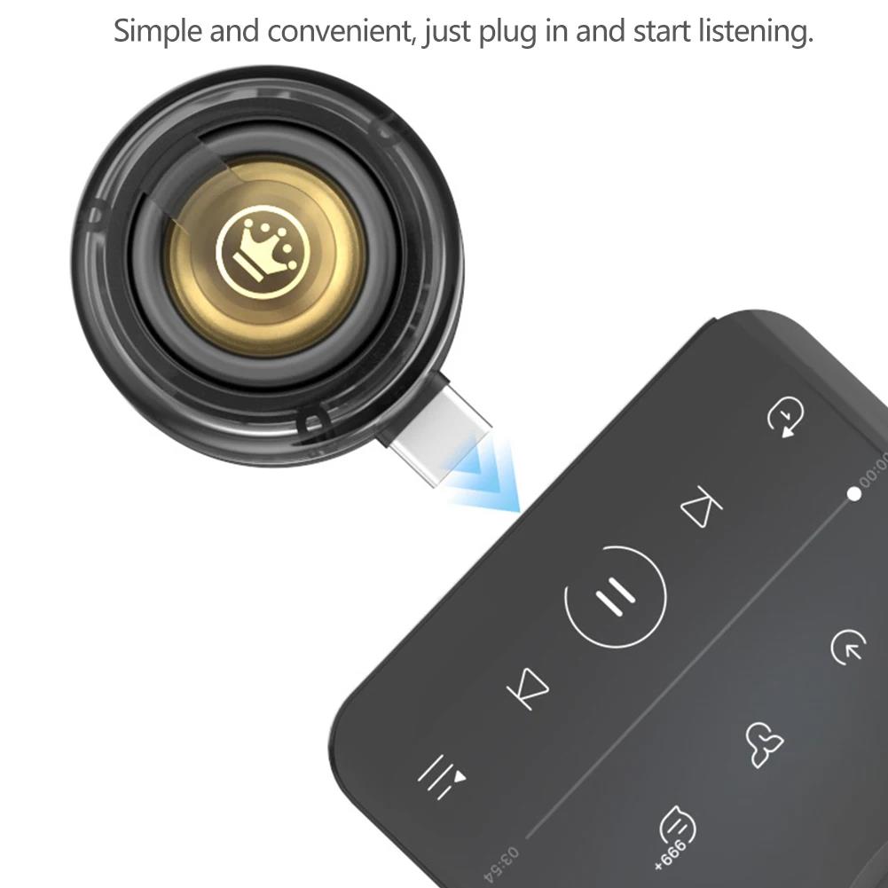 Tragbarer Mini-Typ-C-Lautsprecher Plug-and-Play Typ-C Handy-Lautsprecher Handy-Soundverstärker Subwoofer Soundbox