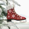 2PCS Party Supplies Wood Skating Shoes Pendant Boots Christmas Tree Decorations  Home Decoration