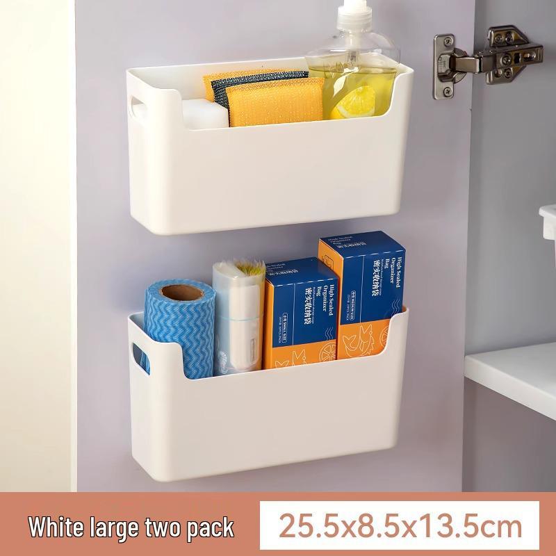 Wall-Mounted Kitchen Cling Film Storage Rack for Cabinet or Refrigerator 