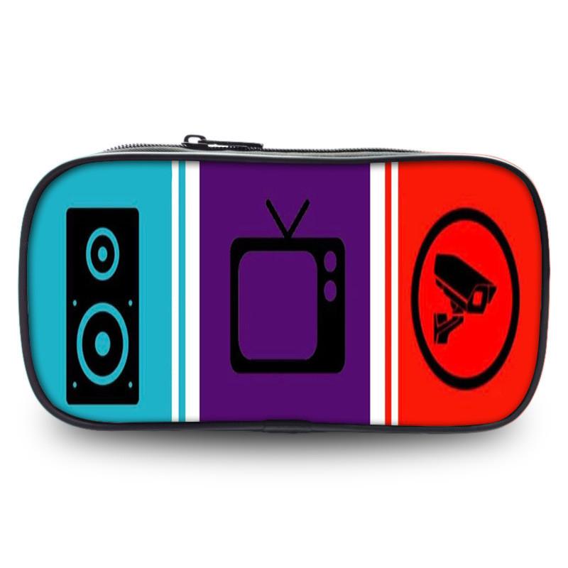 Skibidi Toilet Unique Pen Case Fashionable Polyester Unisex For Use School