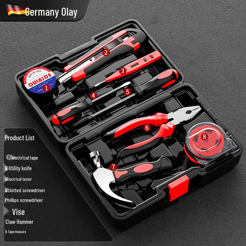 Multifunctional Household Toolbox Set for Home Repairs and Electricians