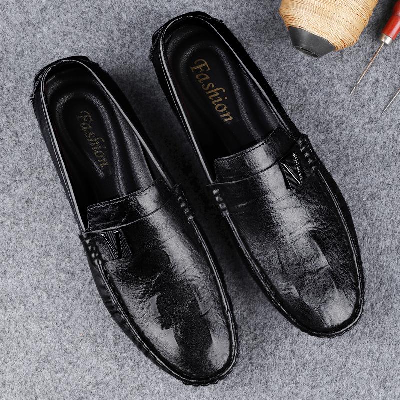 Genuine Leather Shoes Men Loafers Comfortable Casual Shoes Men Flats Moccasins Men Footwear