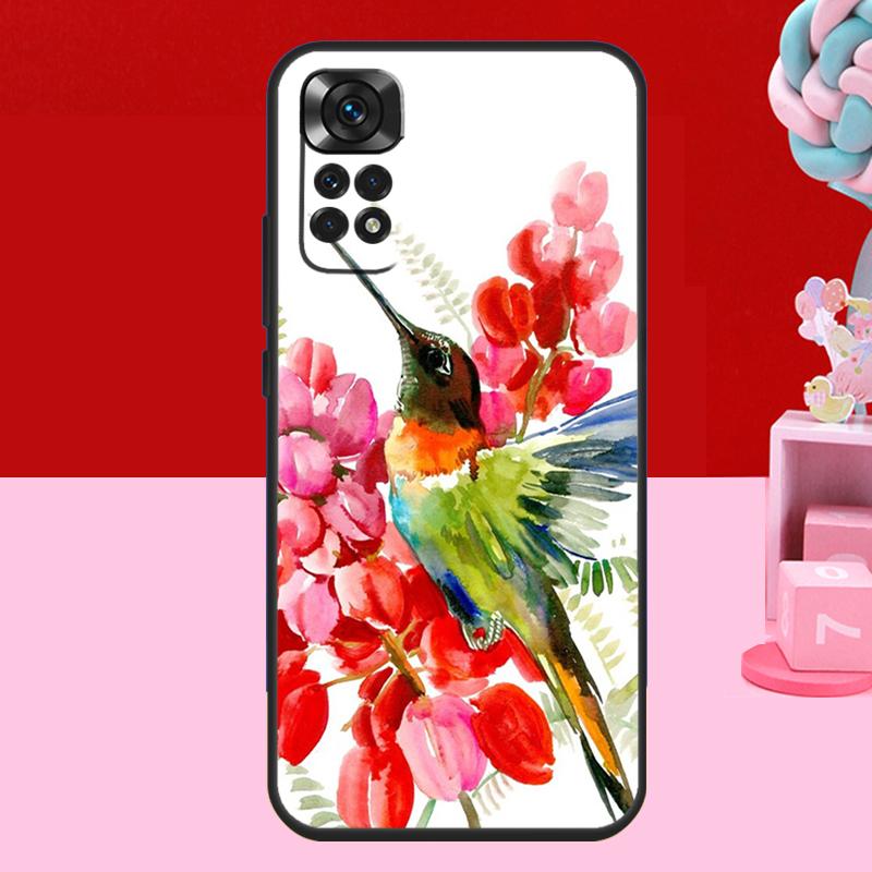 

Hummingbird and Flowers Case For Xiaomi Redmi Note 13 12 11 10 14 15 Pro Plus Redmi 15 C 14C 10C 12C 13C Soft Cover Redmi Note 12 Pro 4G