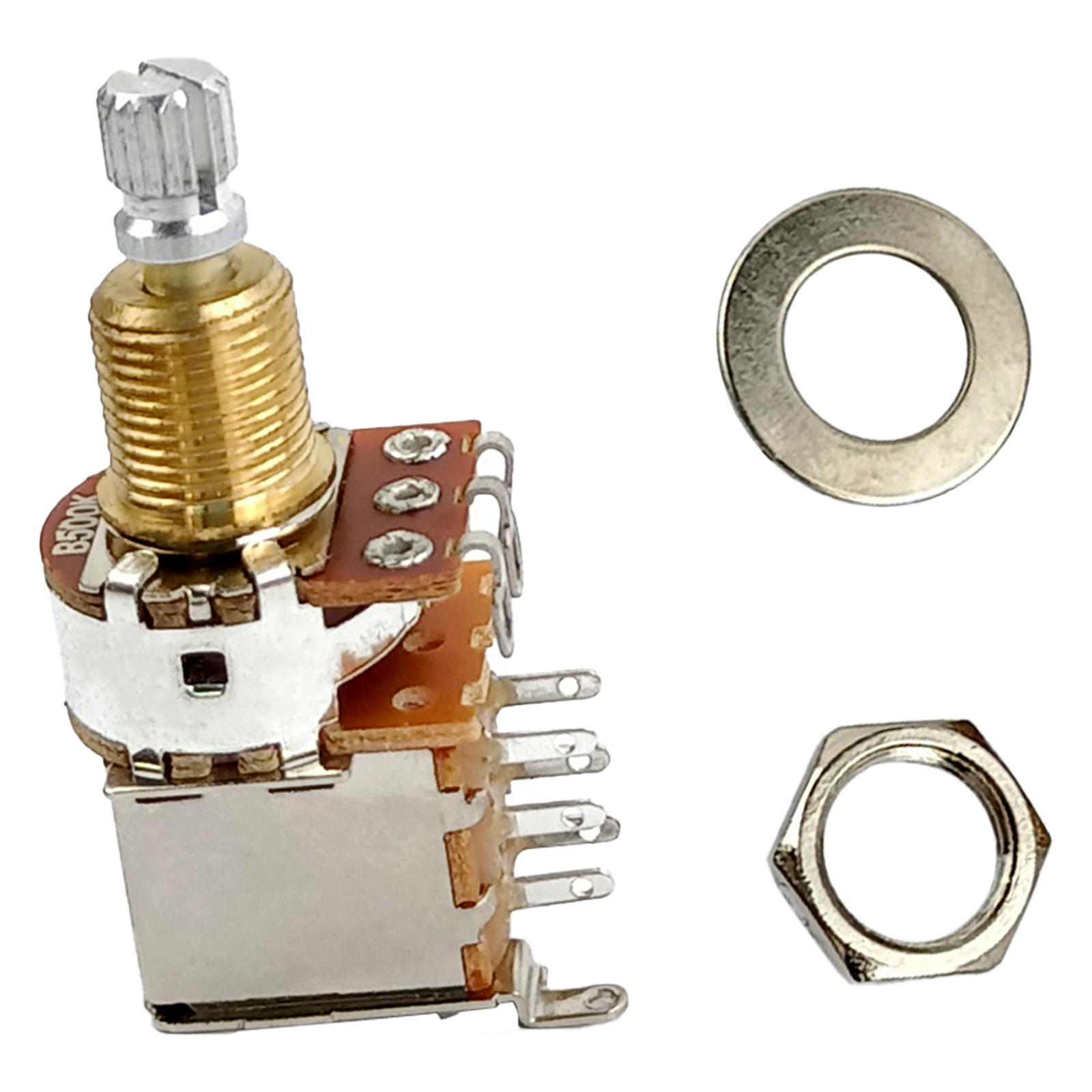 Guitar Switch Control Pot Potentiometer A500K/B500K Push Pull Guitar Control Pot Potentiometer Replacement Enduring B500K