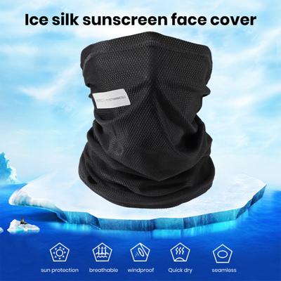 Face Guard Soft Sweat Absorption UV Protection Breathable Ice Silk Sunscreen Face Protector Cover for Women Men