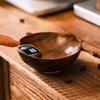 Elegant Wood Digital Coffee Scale Rechargeable Electronic Espresso Weigher Portable Walnut Kitchen Weighing Scale