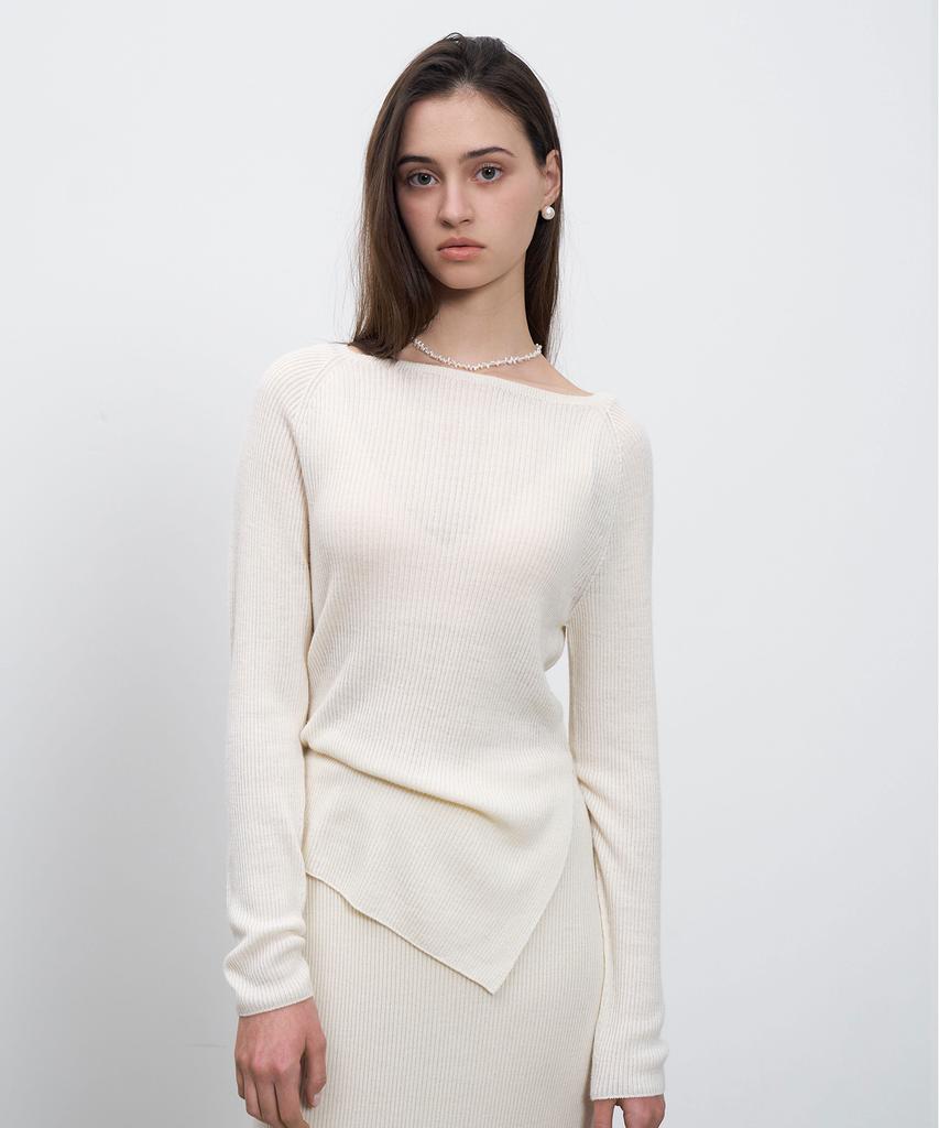 RENEJ Wholegarment Boatneck Knit